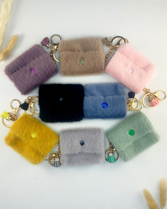Ladies Mini Turba Fur Keyring Holder (6700291522653)